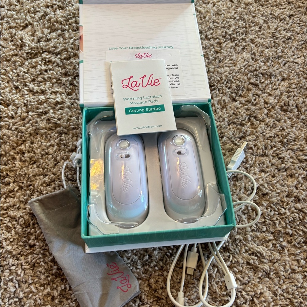 LaVie Lactation Massage Pads - White like New